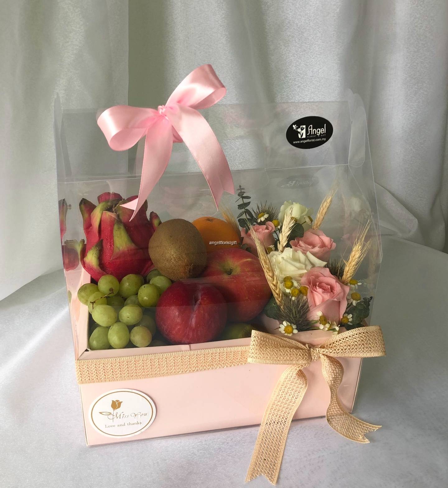 Flowers and Fruit Basket Get well Gift